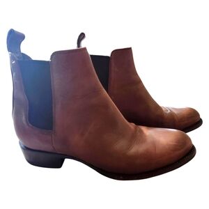 Tecovas Brown Leather Chelsea Boots. Sz. 8D